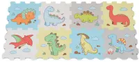 Puzzle cu podea moale cu imprimeu Moni Toys - Dinosaur, 8 piese