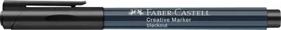 Marker Faber-Castell Creative - negru, vârf rotund