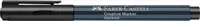 Marker Faber-Castell Creative - negru, vârf rotund