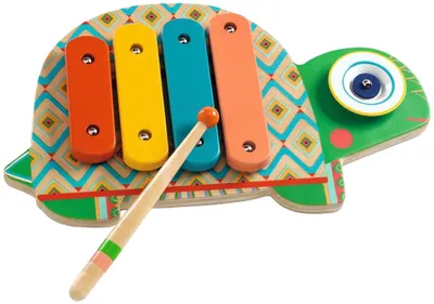 Jucărie muzicală pentru copii Djeco - Kalimba și xilofon, multicoloră