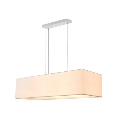 Lampa suspendata, lustra Accanto pandantiv E27, alb