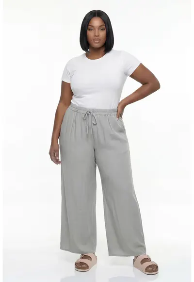 Pantaloni dama M1298 - Verde menta - Viscoza