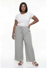 Pantaloni dama M1298 - Verde menta - Viscoza