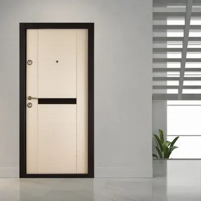 Usa metalica apartament Prestige 04 B bej 96 x 205 cm dreapta