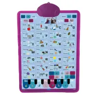 Poster interactiv, Lexibook, Alfabet Engleza-Franceza, Frozen