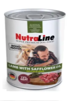 Nutraline Dog Conserva Adult Monoprotein Miel Ulei de Sofranel 800 g