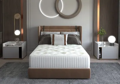 Saltea cu memorie Somnart Memory Ultimate 200 x 200 x 24 cm cu husa cu Aloe Vera