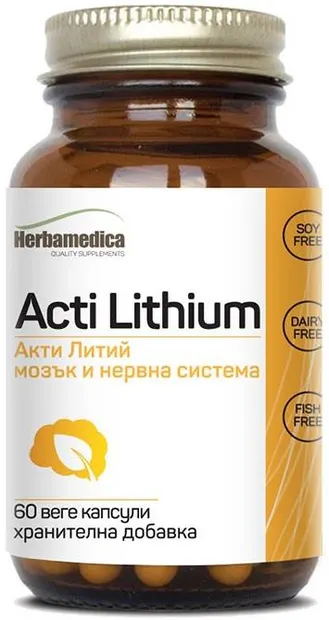 Acti Lithium, 60 capsule vege, Herbamedica