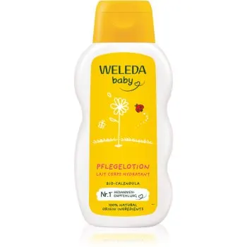 Weleda Baby and Child loțiune de tratament cu gălbenele