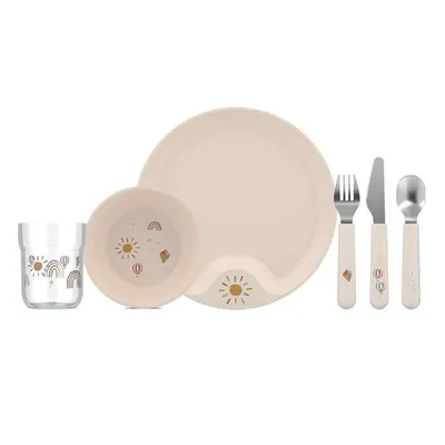 Set de veselă pentru copii 6 buc. din plastic Sunshine & Rainbow – Mepal