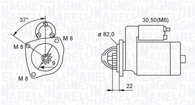 Electromotor (12v, 2,5kw) Citroen Jumper, Jumpy; Fiat Ducato; Peugeot Boxer 2.0d-3.0d Dupa 2004