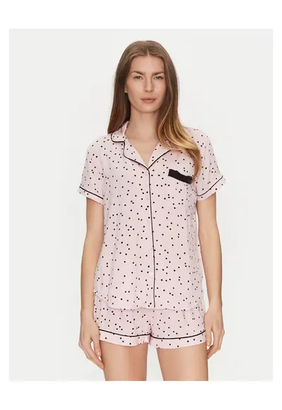 Pijamale dama roz - scurte