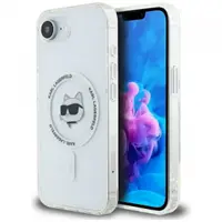 Husa MagSafe pentru Apple iPhone 17e / 16e, Karl Lagerfeld, IML Choupette's Head, Alba