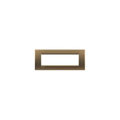 Placa ornament ,7 module, bronz, living light, BTICINO