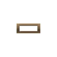 Placa ornament ,7 module, bronz, living light, BTICINO