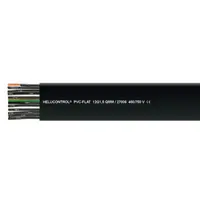 Cablu plat din PVC Helucontrol 24G1 300/500V, Negru