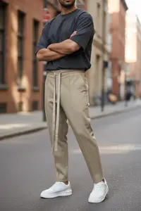 Pantaloni de trening crem conici 2654 32-1.3