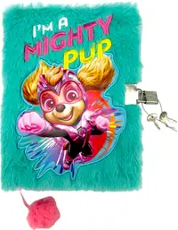 Jurnal de pluș cu lacăt St. Majewski - Paw Patrol, verde