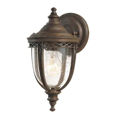 Aplica English Bridle 1 Light Small Wall Lantern – British Bronze