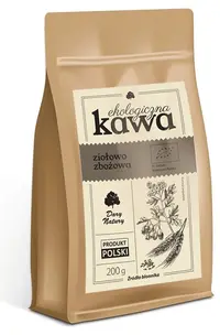 Cafea bio din plante și boabe, fără cofeină, 200 g, Dary Natury