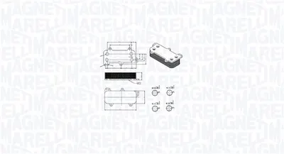 Radiator Ulei Potrivit Skoda Octavia Ii; Vw California T5 Camper, Multivan T5, Touareg, Transporter T5 1.4 2.5d 01.03-05.10