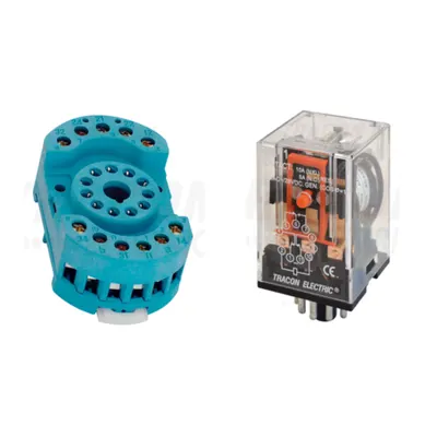 Pachet Soclu Releu RS90-23 + Releu Industrial RM11 24AC/24V AC 3 CO 3A