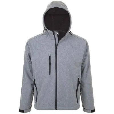 Jacheta Soft Shell Drumeții În Natură SOLS Replay Cu Glugă Bărbați