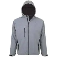 Jacheta Soft Shell Drumeții În Natură SOLS Replay Cu Glugă Bărbați