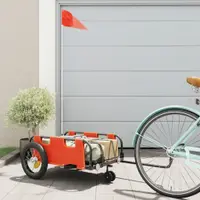 Gossi remorca de bicicleta, portocaliu, textil oxford si fier