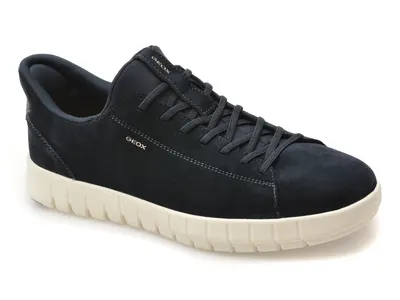 Pantofi sport GEOX bleumarin, U65MAA, din piele intoarsa