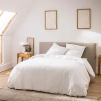 Lenjerie de pat albă din bumbac pentru pat dublu/extinsă cu 3 piese 240x220 cm Meline – douceur d'intérieur