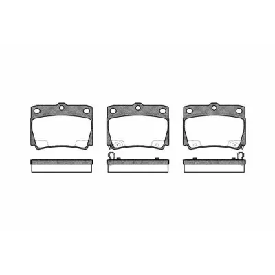 Set placute frana, frana disc REMSA 0750.02