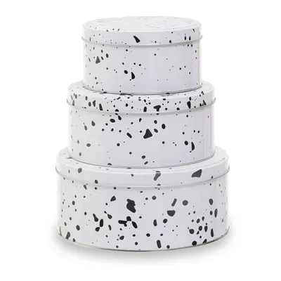 Recipiente 3 buc. din metal pentru prăjituri Speckled – Premier Housewares