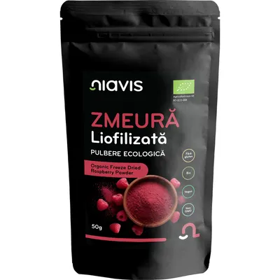 Zmeura Liofilizata Pulbere Ecologica/Bio 50g