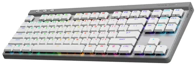 Tastatură gaming Logitech - G515 Lightspeed TKL, wireless, albă