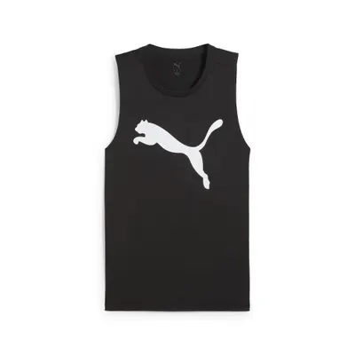 Maiou bărbați fără mâneci, logo mare, alb PUMA