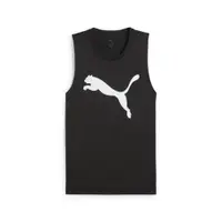 Maiou bărbați fără mâneci, logo mare, alb PUMA