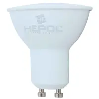 Bec LED HEPOL, forma spot, GU10, 8W, 25000 ore, 3000K
