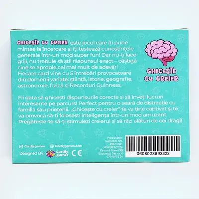 Joc de societate - Ghiceste cu creier