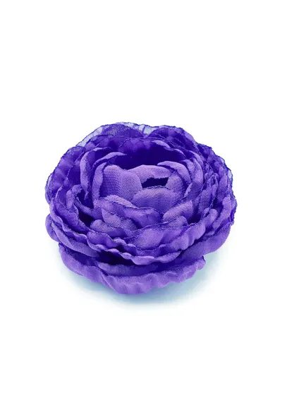 Brosa eleganta floare bujor - voal movwqfwq - Albastru indigo