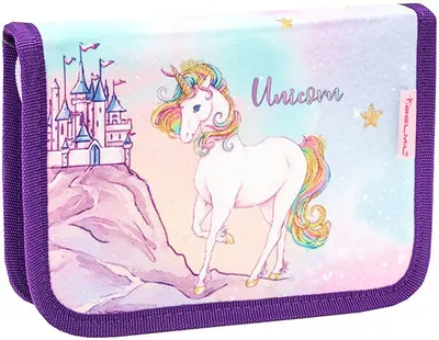 Penar școlar Belmil - Rainbow Unicorn Magic, cu desfasurare dubla