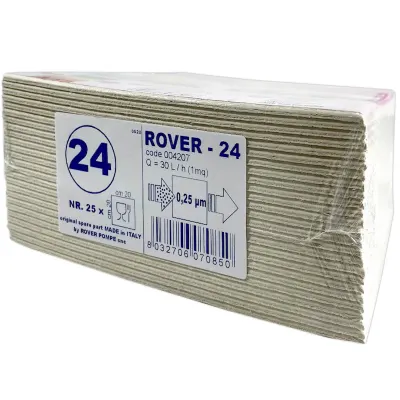 Set 25 placi filtrante Rover 24 20x20, dimensiune standard, filtrare vin sterila stransa (pentru imbuteliere) - Default Title