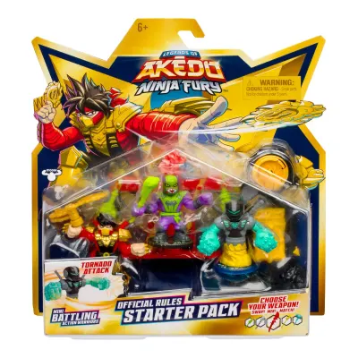Set 3 figurine, Akedo, Ninja Fury, Strikes Chux, S7 W1