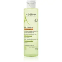 A-Derma Exomega Control 2 in 1 emollient cleansing gel gel de duș pentru piele uscata spre atopica 200 ml