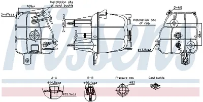 Vas Expansiune Racire (cu Priza) Potrivit Alfa Romeo Giulietta, Giulietta Hatchback, Mito; Citroen Jumper Ii; Fiat 500l, Doblo Cargo, Ducato, Grande Punto, Linea, Punto Evo; Peugeot Boxer 10.05