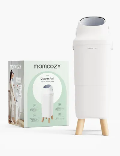 Cos pentru scutece cu sistem patentat de etansare tripla Momcozy Diaper Pail