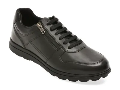 Pantofi sport GEOX negri, U46GRA, din piele naturala