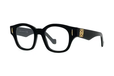 Loewe Anagram Black Geometric Eyeglasses