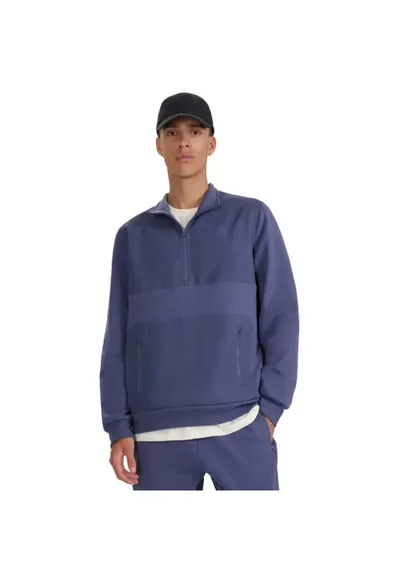 Bluza cu fermoar 1/2 - mov - barbati - sport - stil de viata