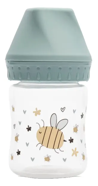 Biberon cu gât larg Lorelli My Friend - 125 ml, Iceberg Green